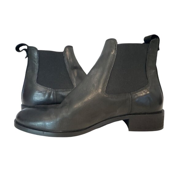 Coach and Four Shoes - Coach and Four Womens Boots Sz 8 Black Leather Chelsea Made-in-Italy Classic